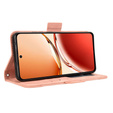 Откидной чехол для Oppo Reno 12FS / 12F, Card Slot, розовый