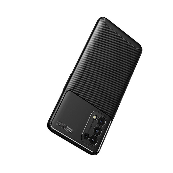 Чoхол до Oppo Reno 5 Pro 5G, Carbon Gel, чорний
