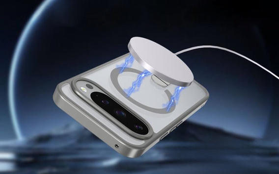 Гібридний чохол Fusion для Google Pixel 10 Pro XL, для MagSafe, з підставкою, сірий