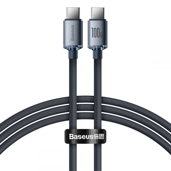 BASEUS Crystal Shine Кабель тип-C / Type-C 100W 1.2M - Black