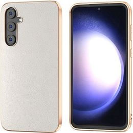 Чoхол до Samsung Galaxy S23 FE, Cowhide Leather, сірий