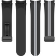 Силиконовый ремешок для Fitbit Inspire 3, Red Samsung Galaxy Watch 4 / 5 40/42/44/46/45MM PRO, Black / Grey