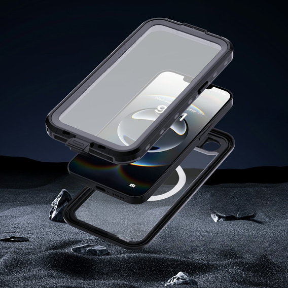 Водонепроникний чохол для iPhone 16E, Redpepper, для MagSafe, чорний