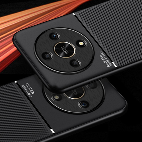 Чехол для Honor Magic 6 Lite 5G, с магнитной накладкой, чёрный