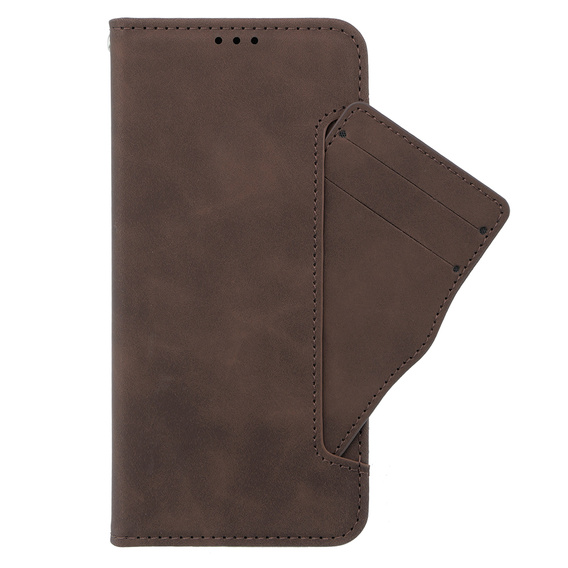 Футляр з клапаном для Oppo A38 4G / Oppo A18 4G, Card Slot, коричневий