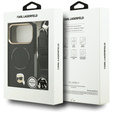 Чехол Karl Lagerfeld Big Strap Karl Metal Logo MagSafe для iPhone 17 Pro