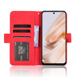 Футляр з клапаном для Xiaomi Redmi 13, Card Slot, червоний