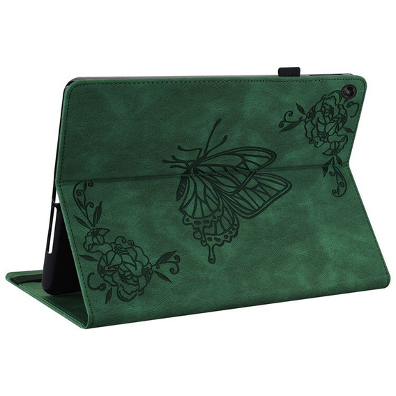 Чехол для Lenovo Tab M10 Plus 10.6 Gen 3 TB-125F TB-128F, Butterfly, зелёный