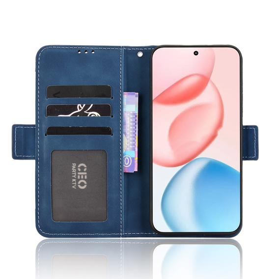 Футляр з клапаном для Honor 400 5G, Card Slot, темно-синій