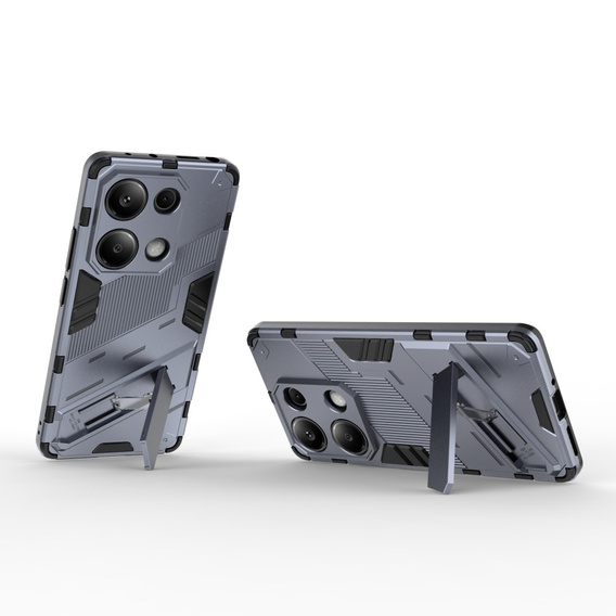 Чохол для Xiaomi Redmi Note 13 Pro 4G / Xiaomi Redmi Note 14S / Xiaomi Poco M6 Pro 4G, Military kickstand, темно-синій