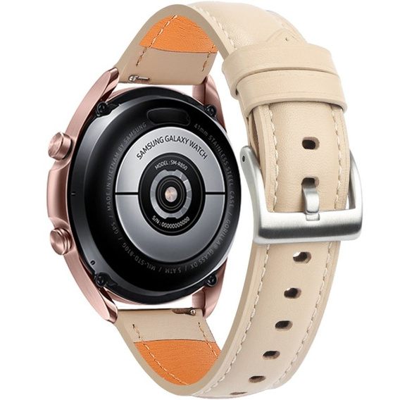 Шкіряний ремінець для Samsung Galaxy Watch 42mm - Apricot