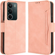 Футляр з клапаном для Realme C71, Card Slot, рожевий