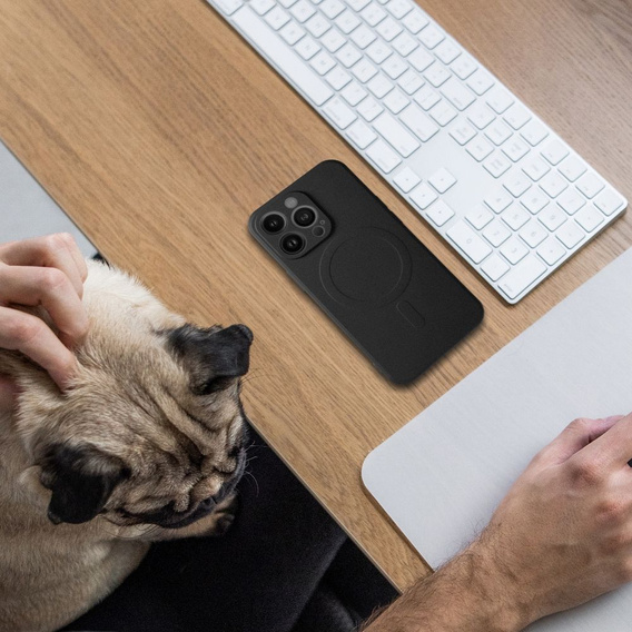 ERBORD Силіконовий чохол для iPhone 15 Plus, чорний