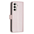 Чохол-книжка для Samsung Galaxy S23 FE, BINFEN Wallet, рожевий + скло 9H