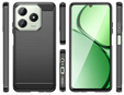 Чехол до Realme C61, Carbon, чёрный