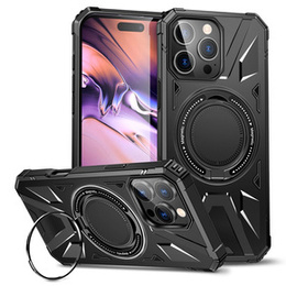 Чохол для iPhone 16 Pro, броньований з підставкою та ручкою, чорний