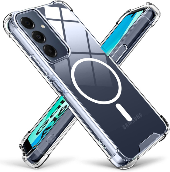 Чохол для Samsung Galaxy A16, Fusion Hybrid, для MagSafe, прозорий + Скло на екран