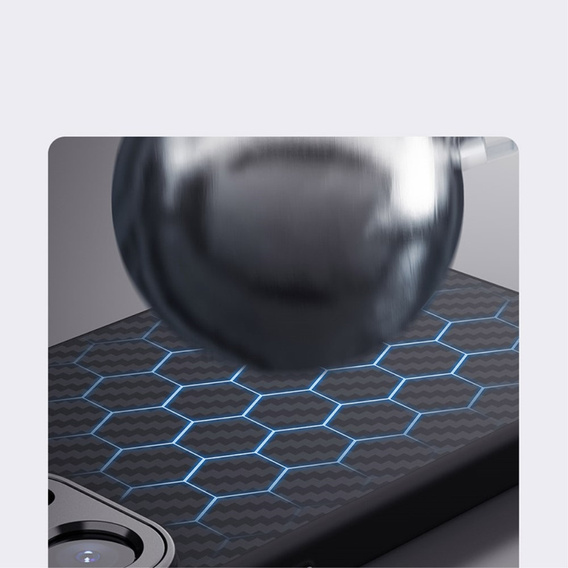 NILLKIN Чехол для iPhone 15 Pro, CamShield Carbon Case, черный