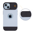 Чохол ERBORD MagSafe Cam Slider, синій + Скло для екрану для iPhone 13 / iPhone 14