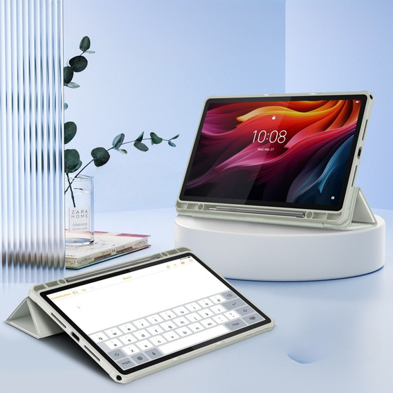 Чохол для Lenovo Tab K11 Plus, Smartcase Hybrid, з місцем для стилуса, сірий