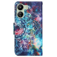 Откидной чехол для Xiaomi Redmi 13C / Poco C65, Wallet, Starry Mandala, синий