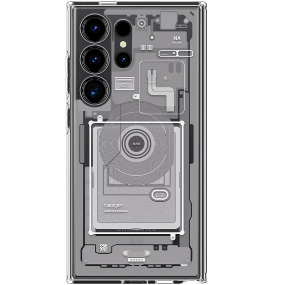 Чехол Spigen до Samsung Galaxy S23 Ultra, Ultra Hybrid, прозрачный
