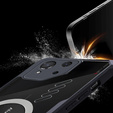 Чехол для ASUS ROG Phone 8 Pro, с магнитной пластиной, прозрачный / черный