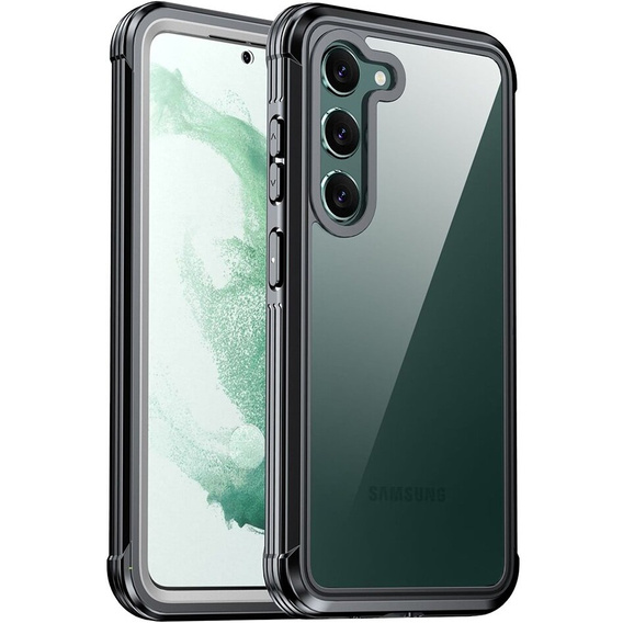 Чoхол Shockproof до Samsung Galaxy S24, із захисним екраном, чорний