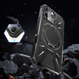 Чехол для iPhone 16 Pro Max, бронированный с подставкой и ручкой-планшетом, чёрный