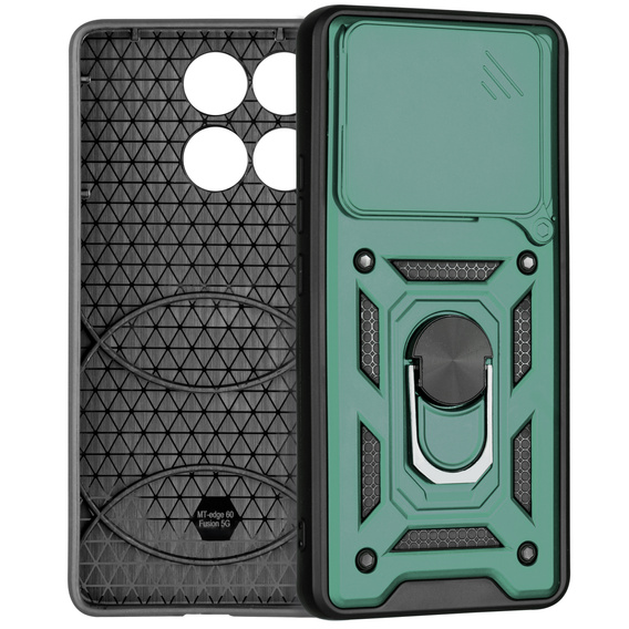 Чехол NOX Camera Slide Motorola Edge 60 / 60 Fusion, CamShield Slide, зелёный