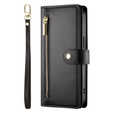 Откидной чехол для Samsung Galaxy S24 FE, Wallet Zipper Pocket, чёрный
