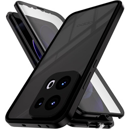 Чохол для Oppo Reno 13, Magnetic Dual Glass, чорний