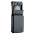 CASEME флип-кейс для Samsung Galaxy Z Flip5 5G, Litchi Wallet, чёрный
