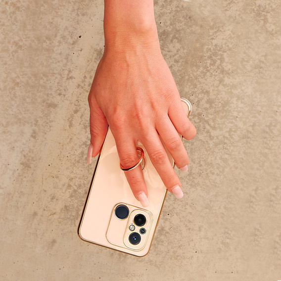 Чехол до Xiaomi Redmi 12C, Electro Ring, розовый rose gold