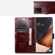 Флип-кейс CASEME для Samsung Galaxy Note 20 Ultra, Waxy Textured, красный