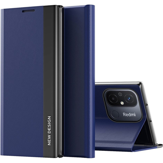 Чохол-книжка для Xiaomi Redmi 12C, Side Magnetic, темно-синій
