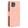 Футляр з клапаном для T Phone 2 5G, Card Slot, рожевий