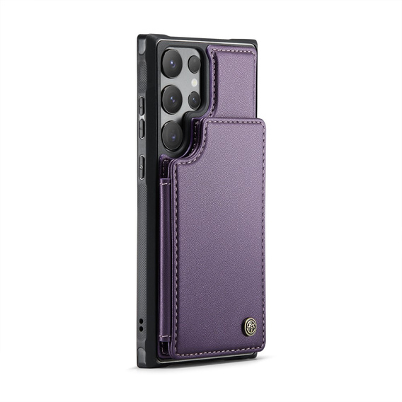 CASEME флип-кейс для Samsung Galaxy S25 Ultra, Litchi Wallet, фиолетовый