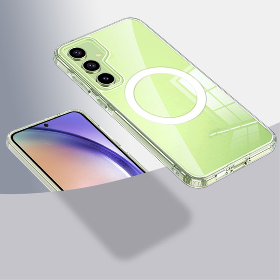 Чохол для Samsung Galaxy A55 5G, Fusion Hybrid, для MagSafe, прозорий