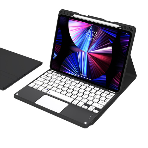 Чехол + клавиатура iPad Air 10.9 4 2020 / 5 2022, Touchpad, чёрный