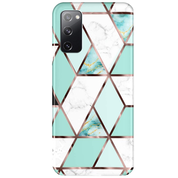 Тонкий корпус для do Samsung Galaxy S20 FE, Slim, Marmur, бирюзовый