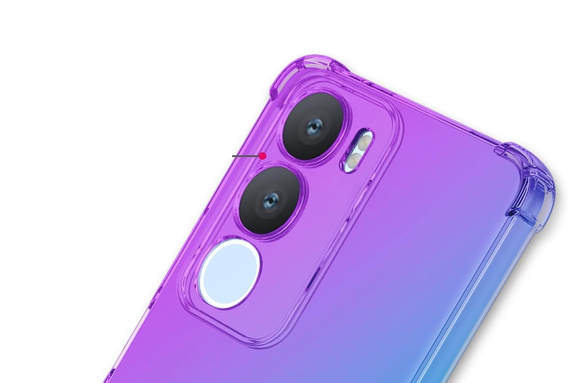 Чохол для Vivo Y19s, Gradient Dropproof, Фіолетовий / синій