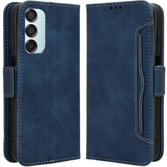 Откидной чехол для Samsung Galaxy M15 5G, Card Slot, темно-синий