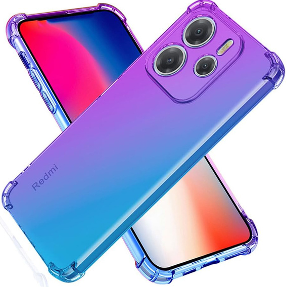 Чохол для Xiaomi Redmi Note 14 4G, Gradient Dropproof, Фіолетовий / синій