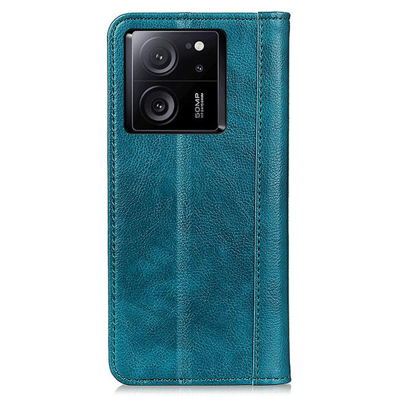 Чoхол до Xiaomi 13T / 13T Pro, Wallet Litchi Leather, зелений