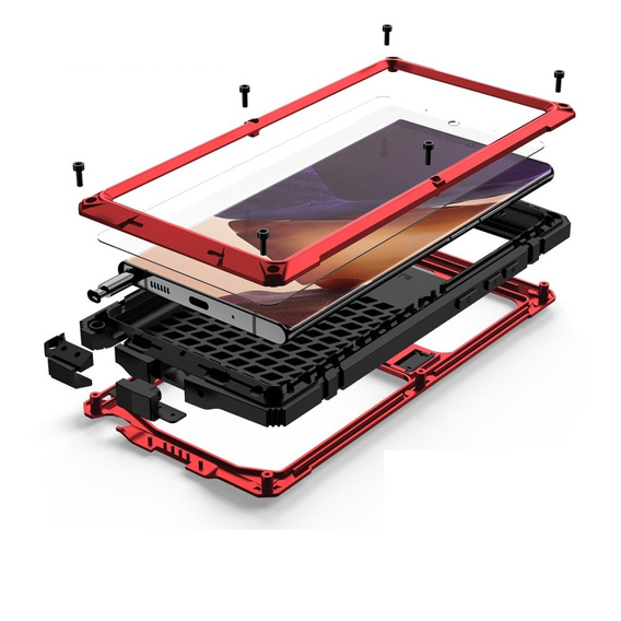 Чохол для Samsung Galaxy Note 20 Ultra, R-JUST, броньований, червоний