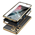 Чохол для Samsung Galaxy S23 Ultra, Magnetic Dual Glass, золотий