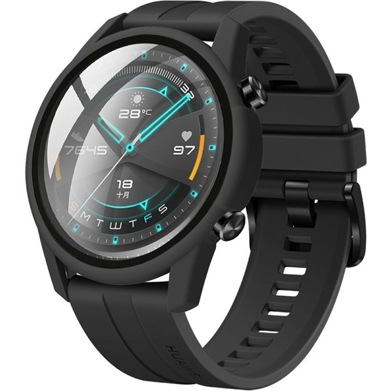 2в1 чехол и защитное стекло для часов Huawei Watch GT 2 46mm, Black