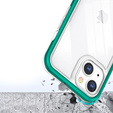 Чехол ERBORD Hybrid Frame для iPhone 13 mini, Зелёный 