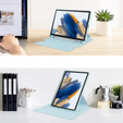 Чохол клавіатура для Samsung Galaxy Tab A9+, Rotary 360° Leather, світло-блакитний
